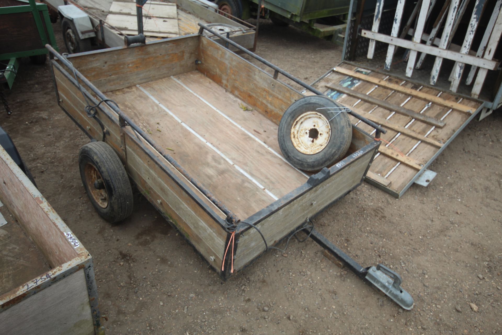 Single axle car trailer.  For sale due to retirement. V