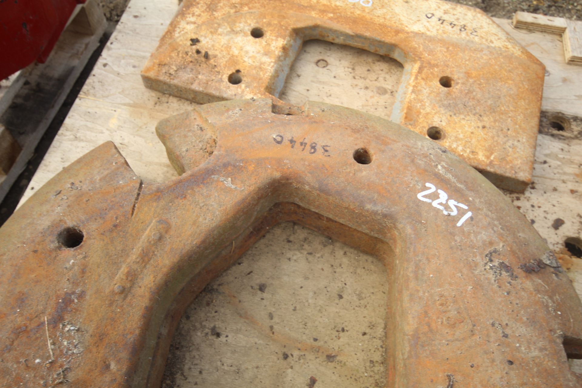 Pair of rear wheel weights. - Image 3 of 4