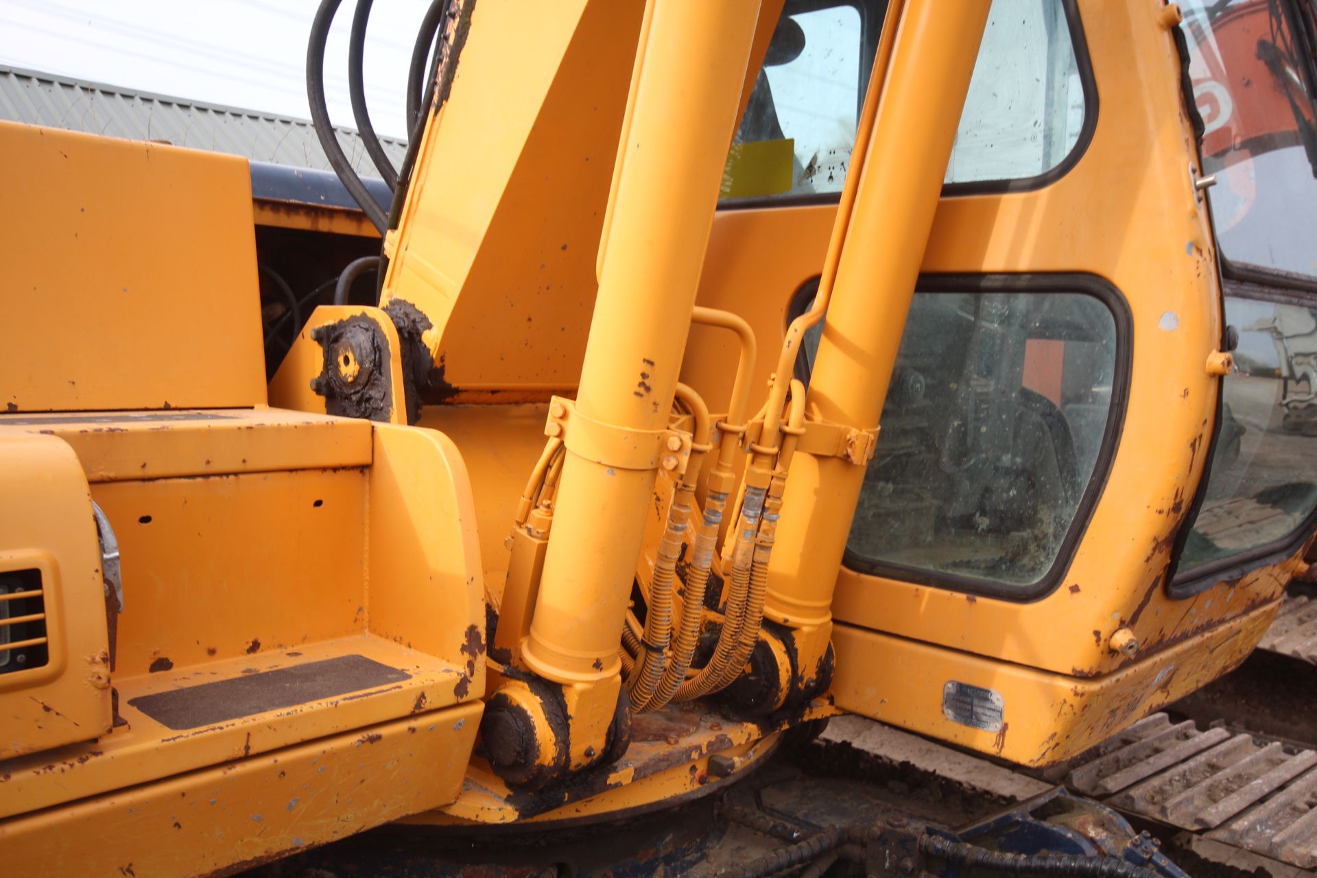 Hyundai Rolex 130 14T LCD-3 steel track excavator. Showing 4,963 hours. 20xx. With two buckets, twin - Image 15 of 70