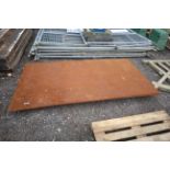 Unused heavy steel plate. V