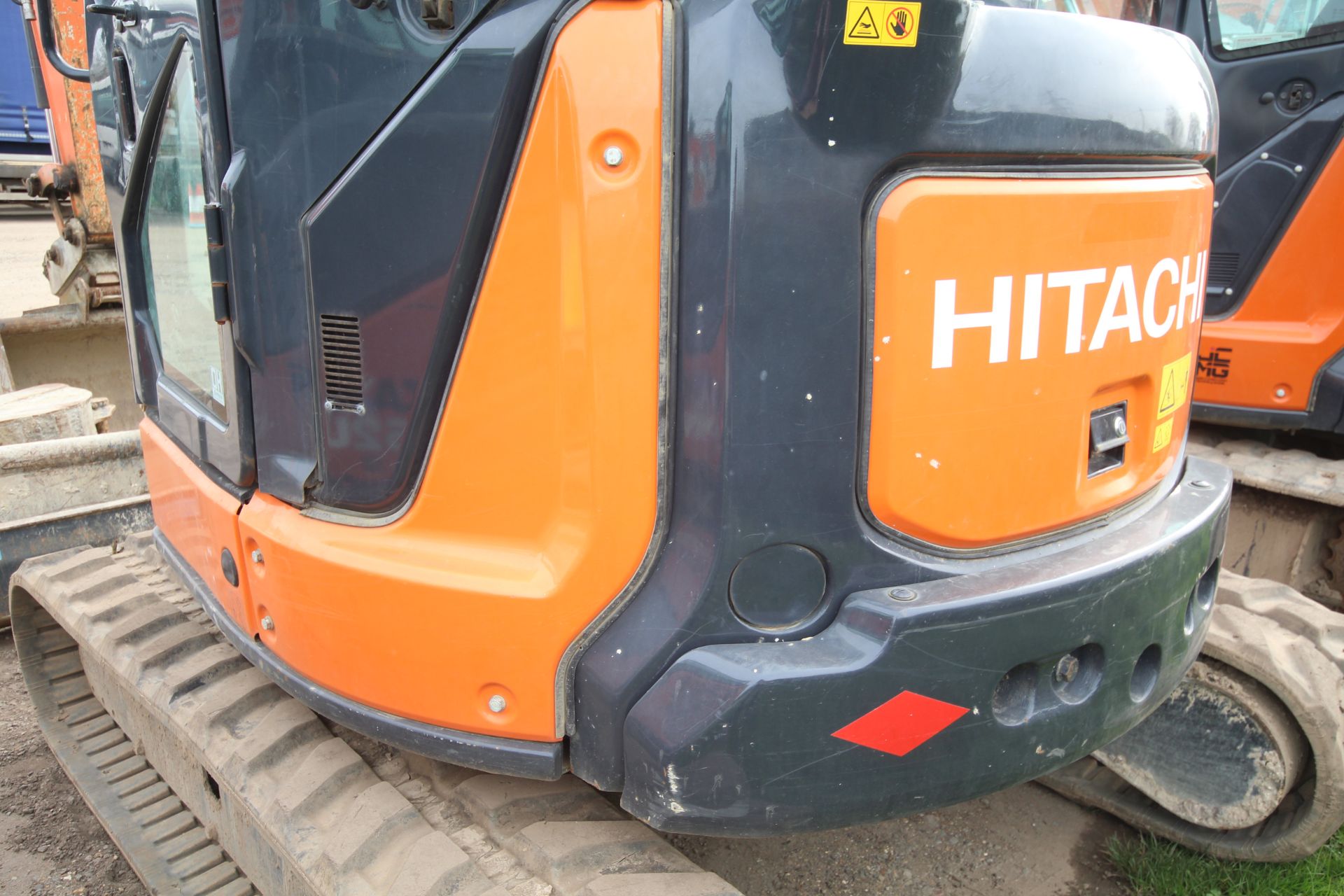 Hitachi ZX55U-5A CLR 5.5T rubber track excavator. 2018. 3,217 hours. Serial number HCMA - Bild 28 aus 85
