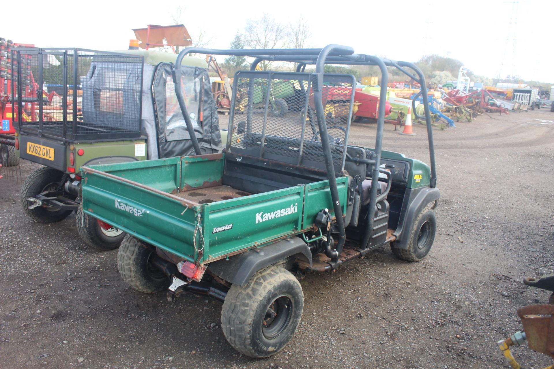 Kawasaki 2010 Mule. 2007. 2,408 hours. Key held. V - Image 3 of 45