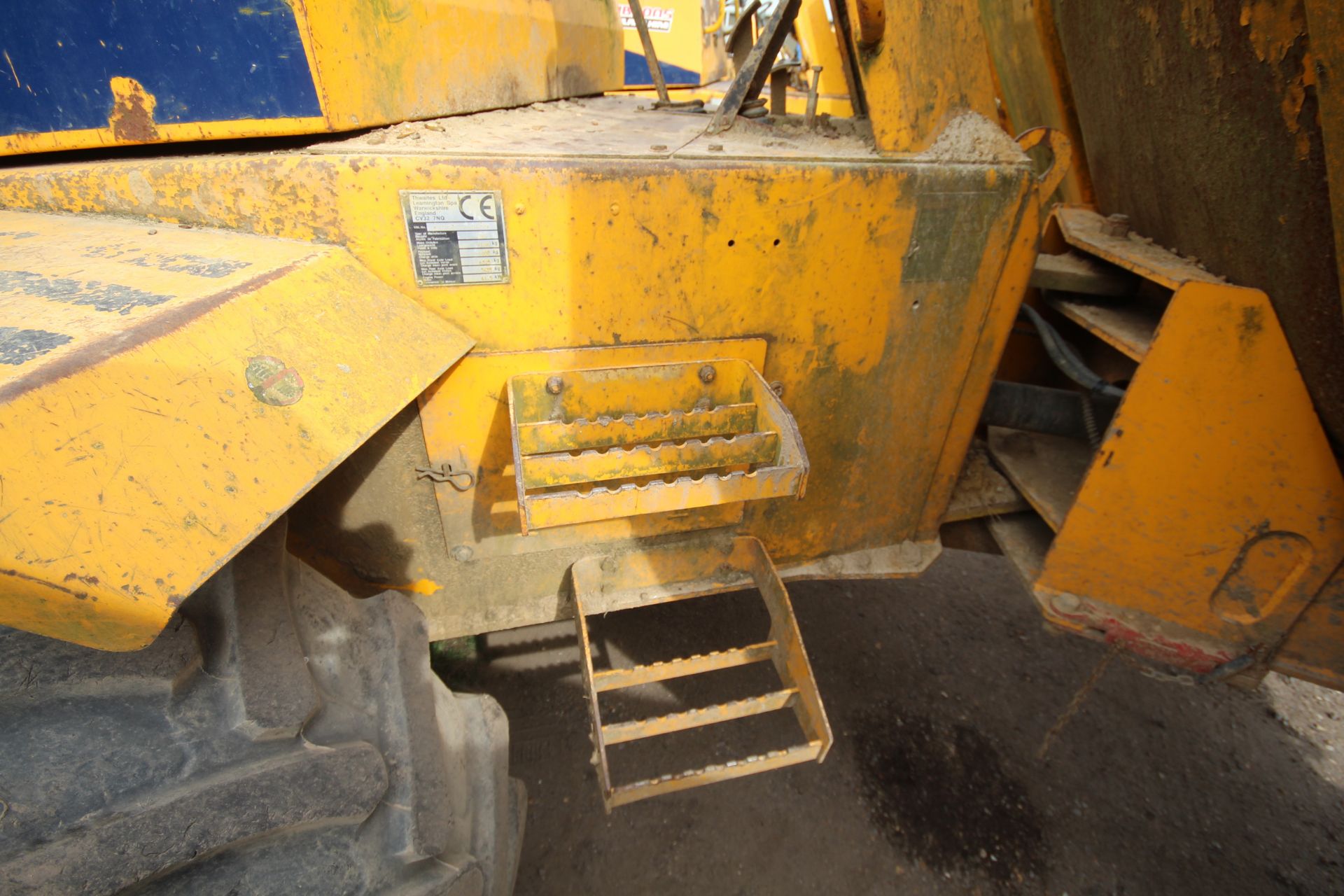 Thwaites 6T 4WD dumper. 2007. 4,971 hours. Serial number SLCM565ZZ706B4658. 405/70-20 wheels and - Image 10 of 35