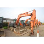 Hitachi Z-Axis 85-USB LC-3 8.5T rubber track excavator. 2012. 7,217 hours. Serial number HCM