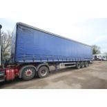 **CATALOGUE CHANGE** Montracon 39T 13.7m tri-axle curtain-side trailer. Registration C224538. Date