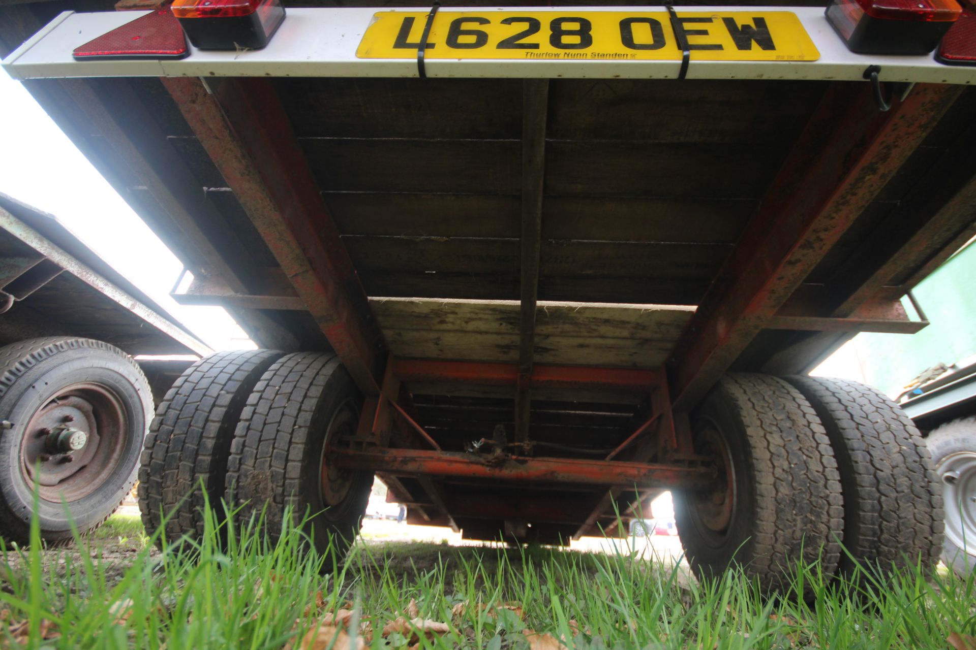 Brian Legg 8T single axle low loader. With lights, hydraulic brakes and ramps. - Image 14 of 15