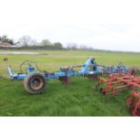 Standen hydraulic folding four row bed former. Serial number 298. 2011. With bout marker brackets