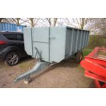 4T single axle tipping trailer. Recently refurbished. V