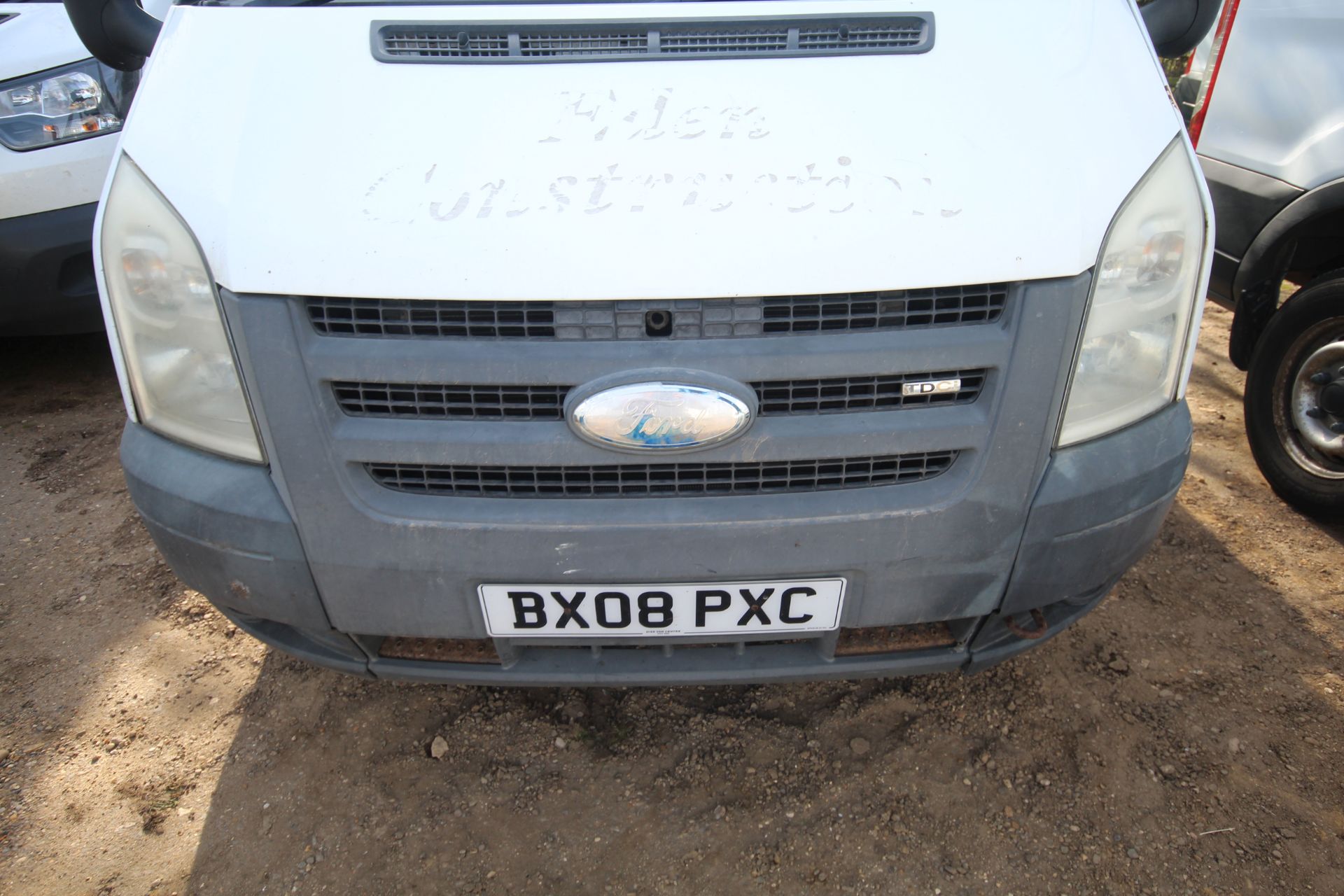 Ford Transit 2.4L diesel 3.5T drop side tipper. Registration BX08 PXC. Date of first registration - Image 5 of 59