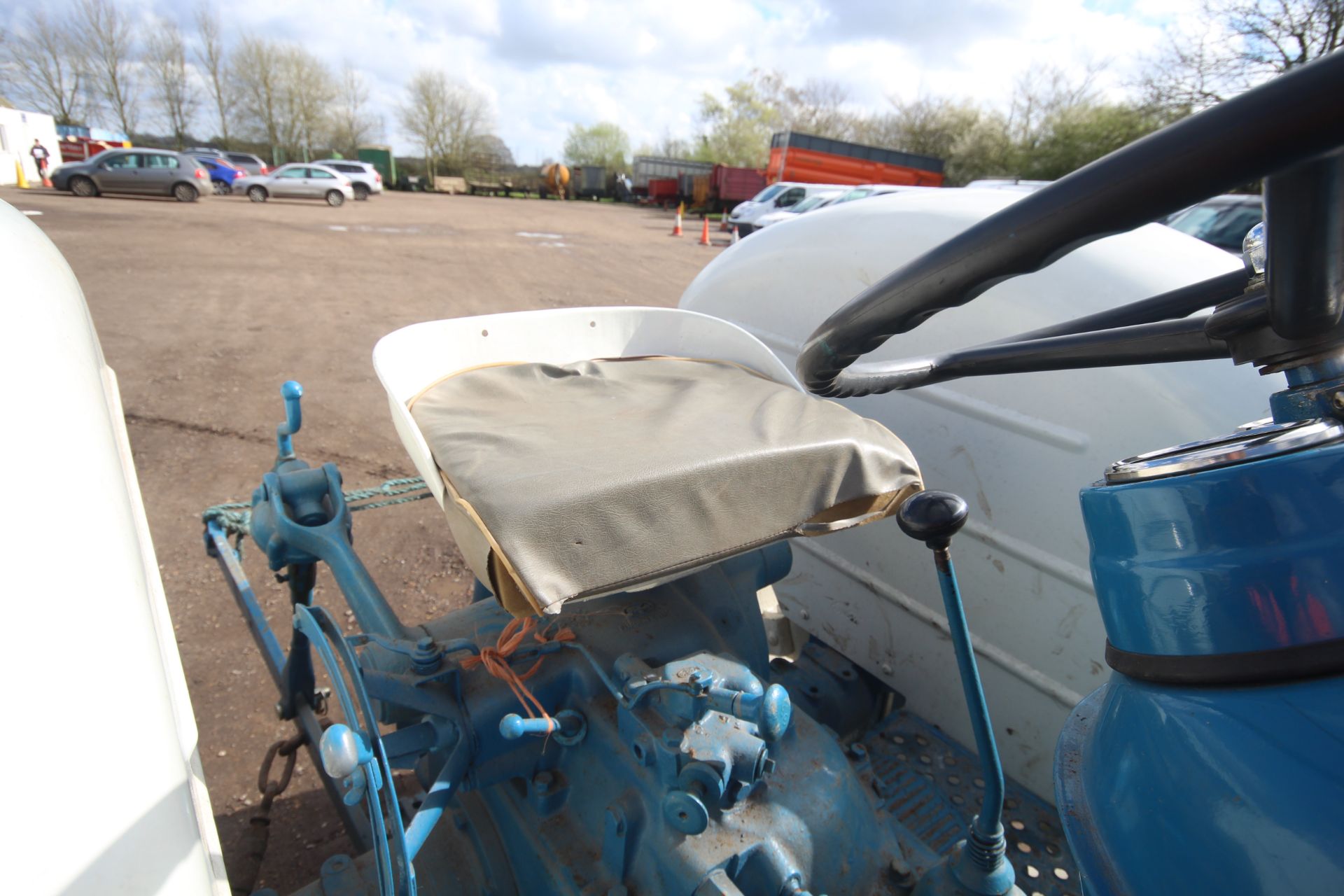 Fordson New Performance Super Major 2WD tractor. 12.4-36 rear wheels and tyres @ 99%. Key held. - Image 16 of 47