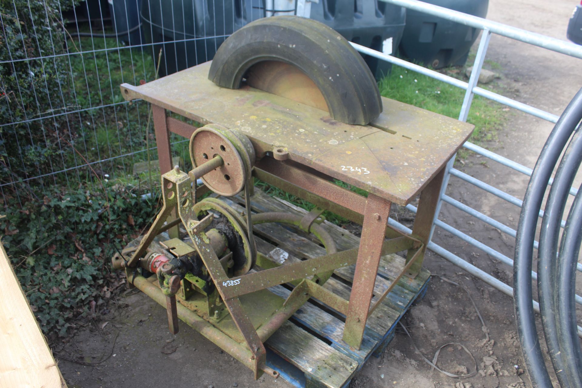 PTO saw bench. V