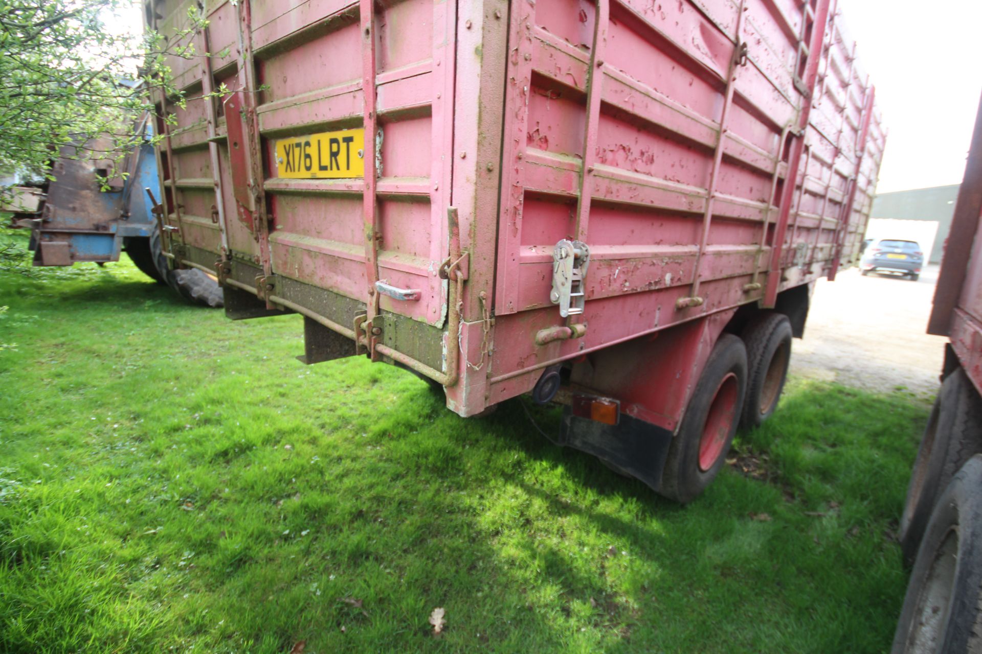 18T twin axle lorry conversion tipping trailer. With aluminium body. V - Image 4 of 28