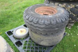 12.5/80-15.3 trailer wheel and tyre and barrow whe