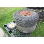 12.5/80-15.3 trailer wheel and tyre and barrow whe