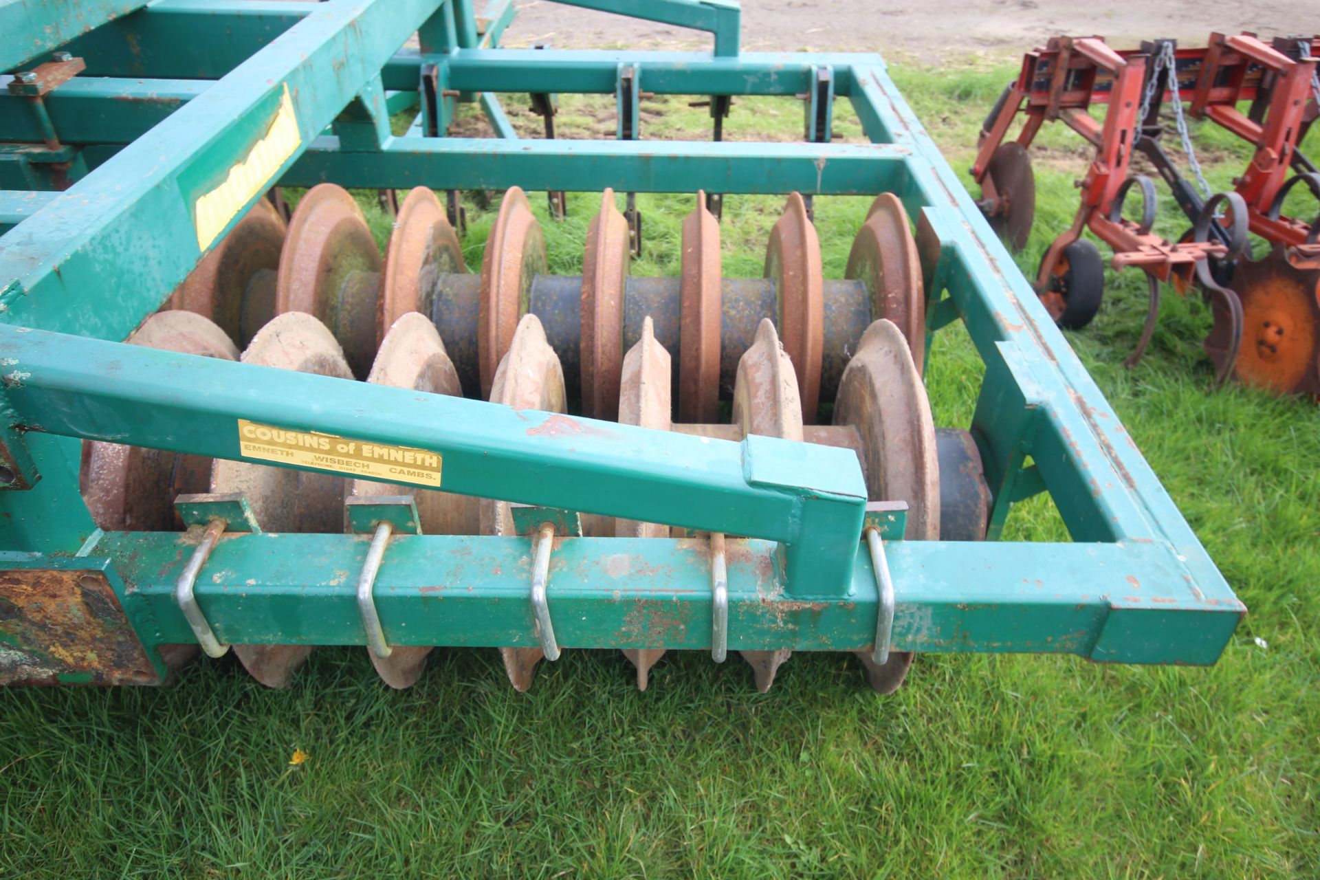 Cousins Type 28 3.4m trailed double press. With DD style rings and leading tines. From a local - Image 24 of 31