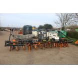 Stanhay Rallye 592 hdraulic folding 12 row beet drill. With bout markers. For spares or repair. V