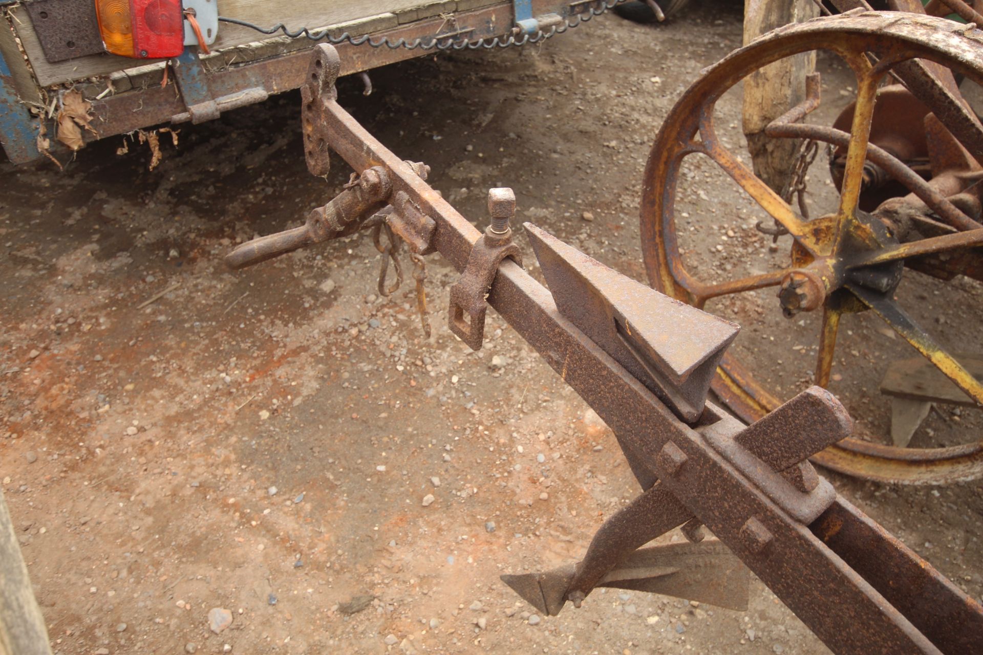 Ransomes YL horse drawn plough. - Image 8 of 9