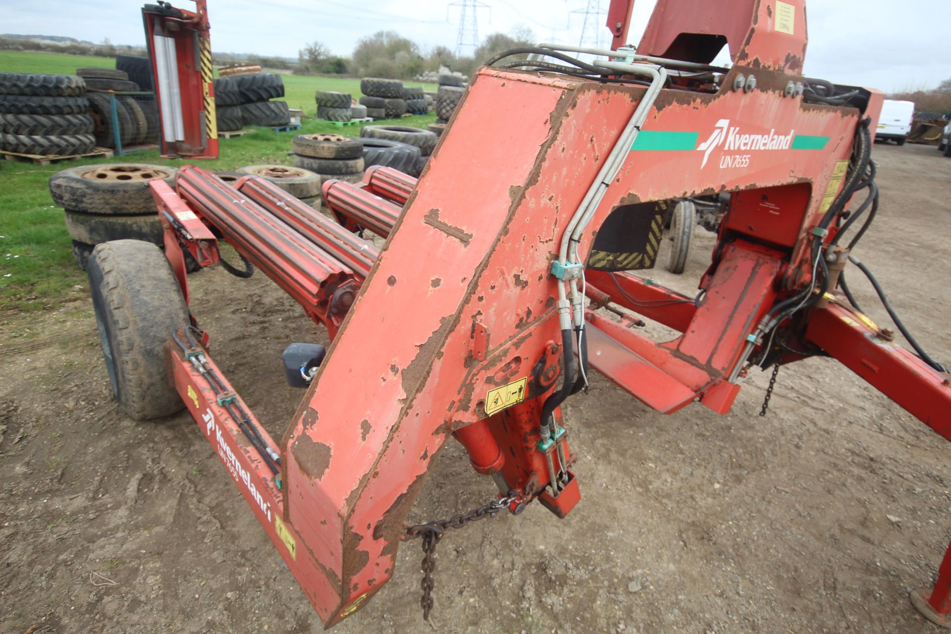 Kverneland Taruup UN7655 trailed square/ round bale wrapper. 1997. Control box held. V - Image 26 of 29