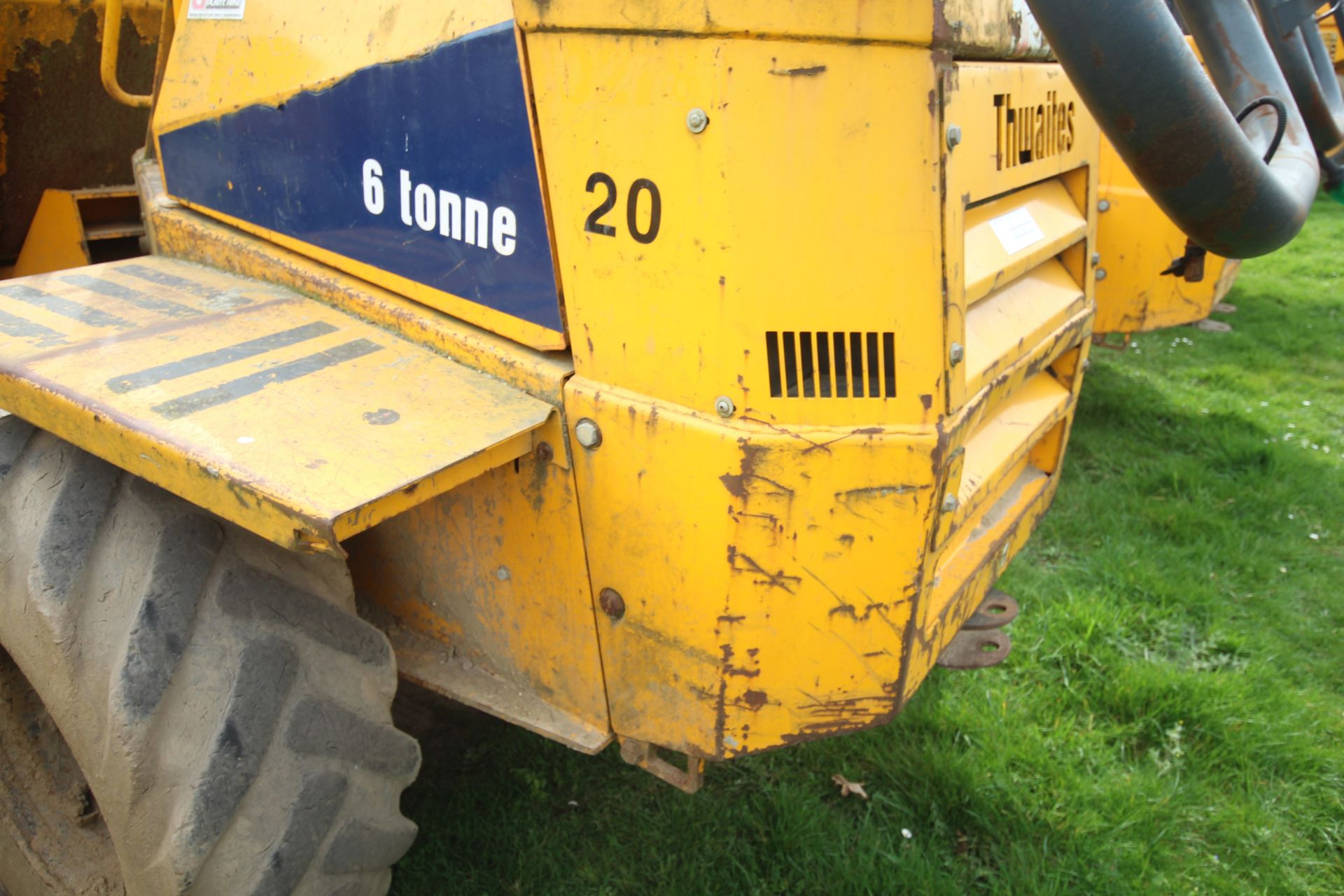 Thwaites 6T 4WD dumper. 2007. 4,971 hours. Serial number SLCM565ZZ706B4658. 405/70-20 wheels and - Image 17 of 35