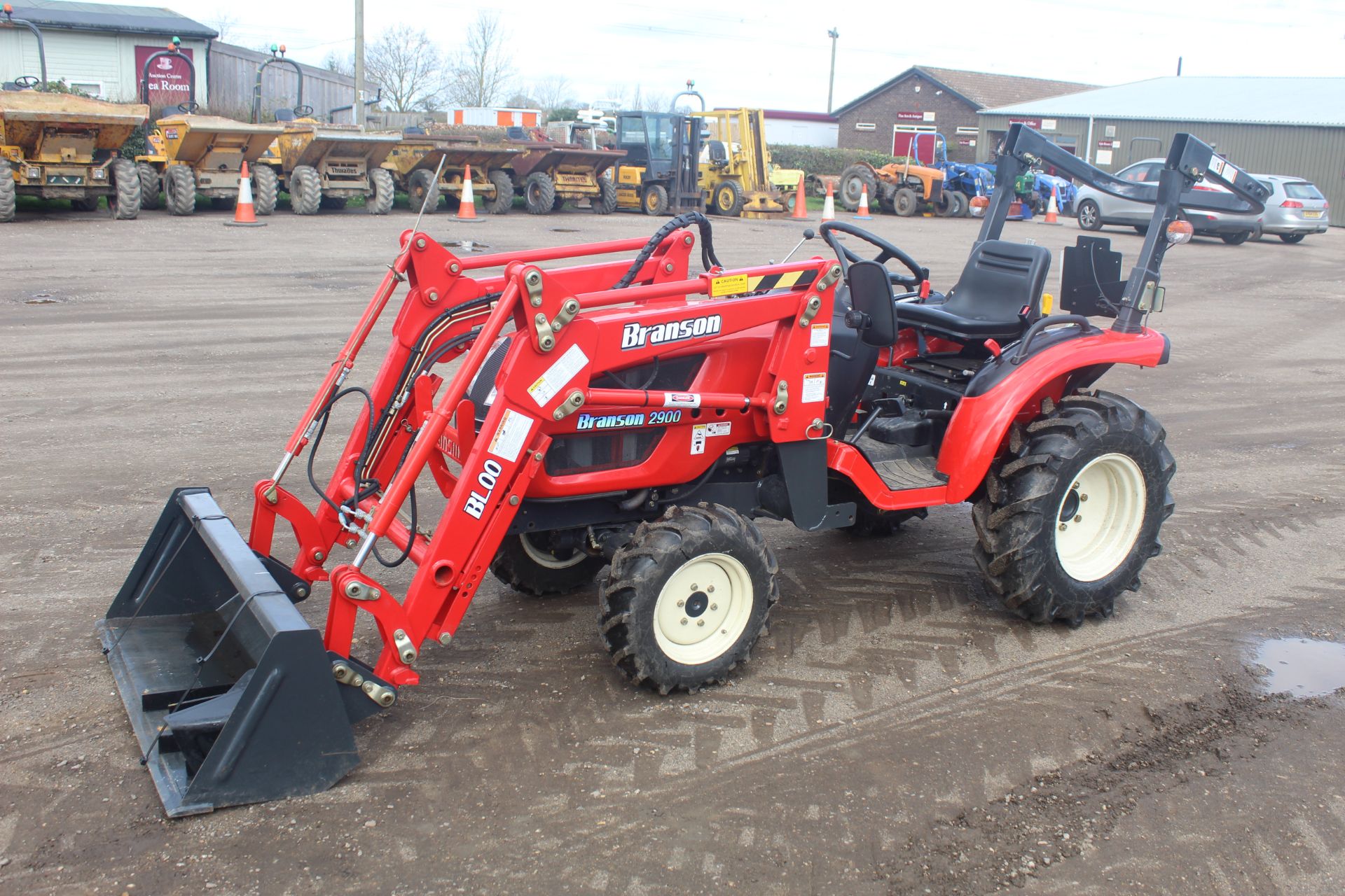 Branson 2900 4WD compact tractor. Registration NK67 EAF. Date of first registration 31/12/2016. 9.