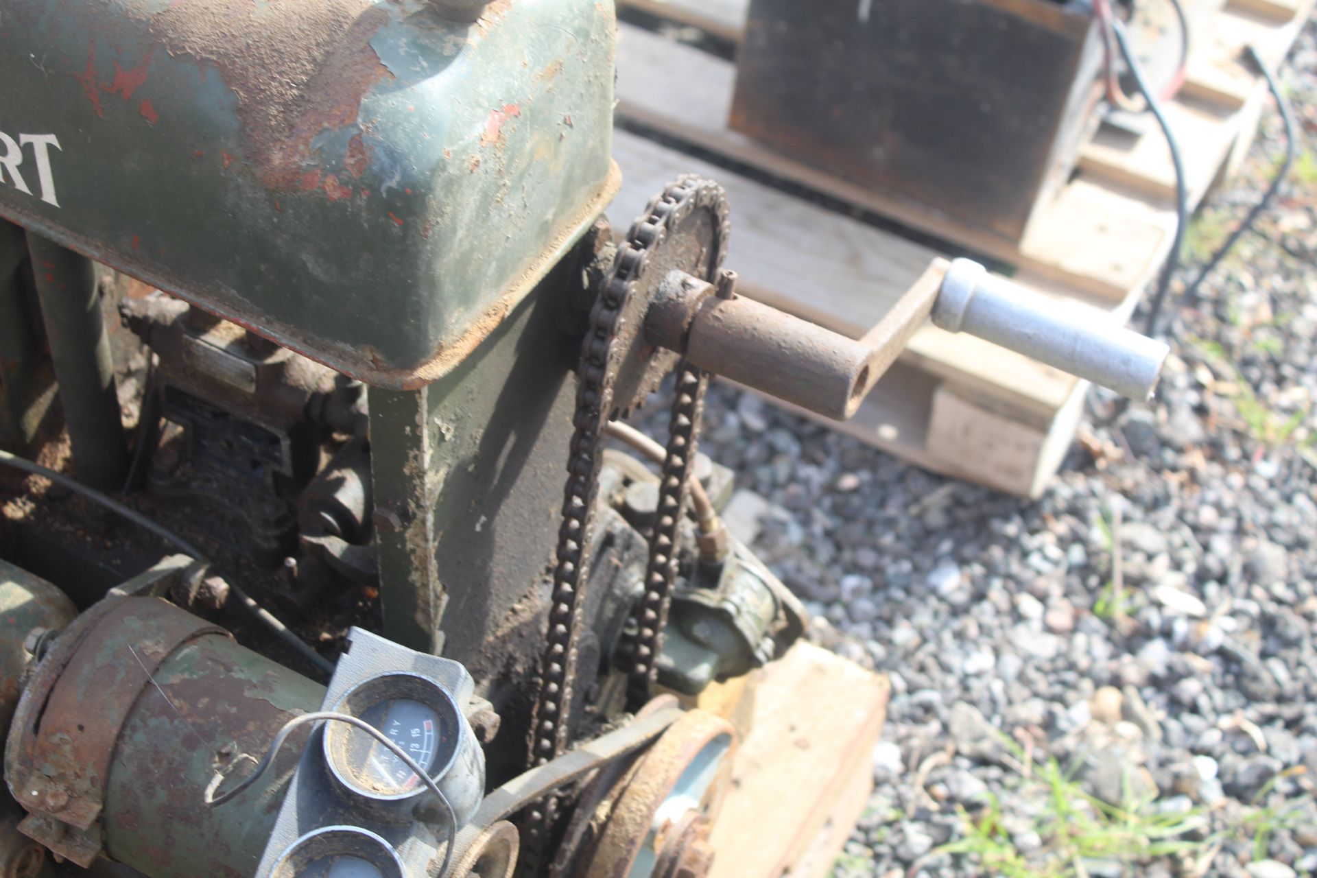 Stuart H2MR/70 2cyl diesel engine and gearbox. For spares or repair. - Image 9 of 13