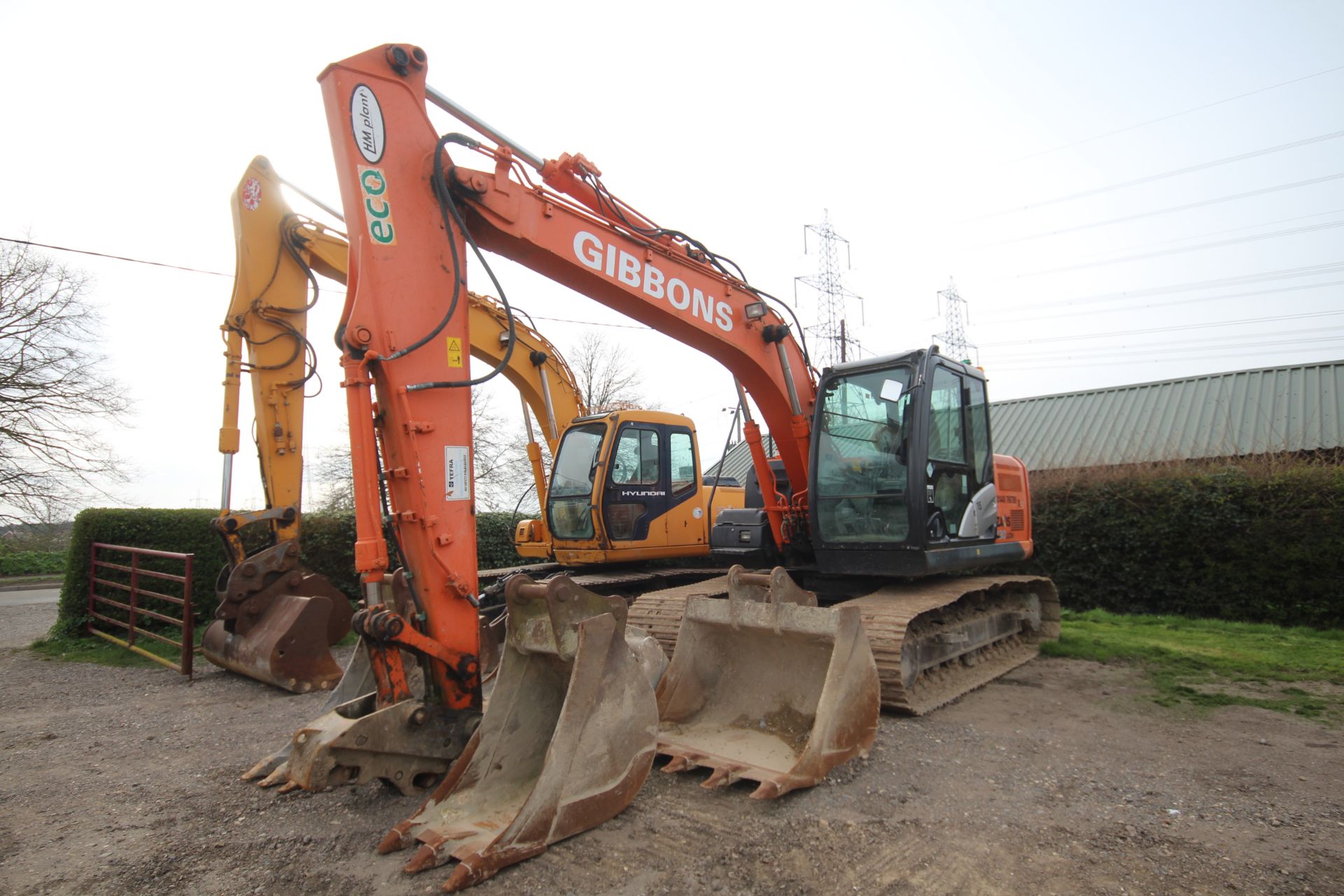 Hitachi Z-Axis 130-5 LCN 5B 14T steel track excavator. 2013. 8,122 hours. Serial number - Image 2 of 70