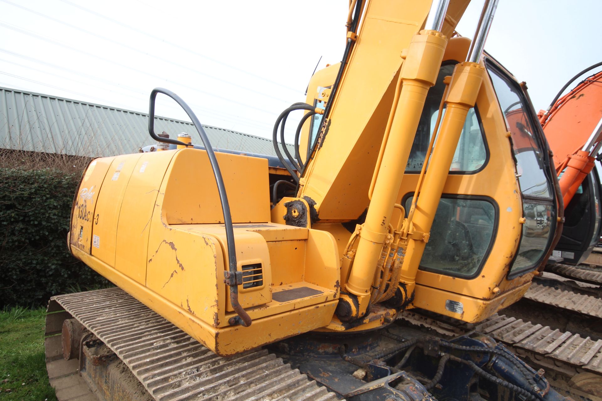 Hyundai Rolex 130 14T LCD-3 steel track excavator. Showing 4,963 hours. 20xx. With two buckets, twin - Image 21 of 70