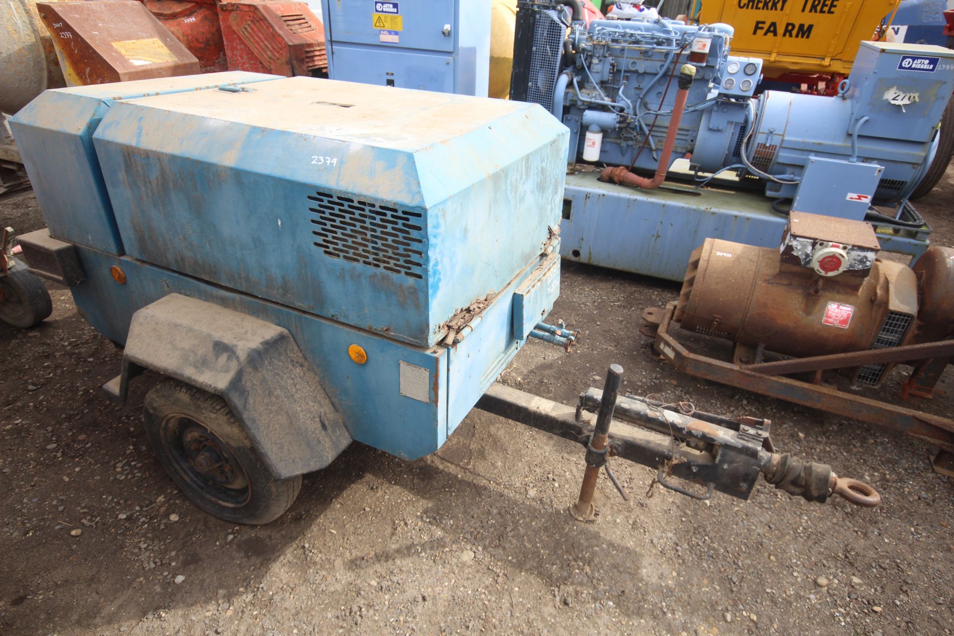 ** Online Video Available ** Lowery road tow compressor. Vendor reports running recently.