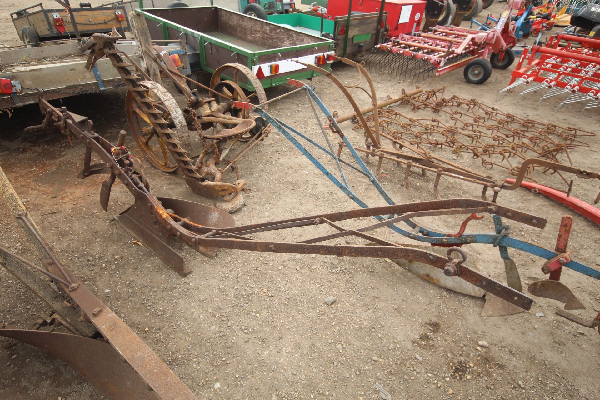 Ransomes YL horse drawn plough.