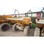 Thwaites 3T 4WD swivel tip dumper. 2014. 996 hours. Serial number SLCM573Z1409C9704. 11.5/80-15.3