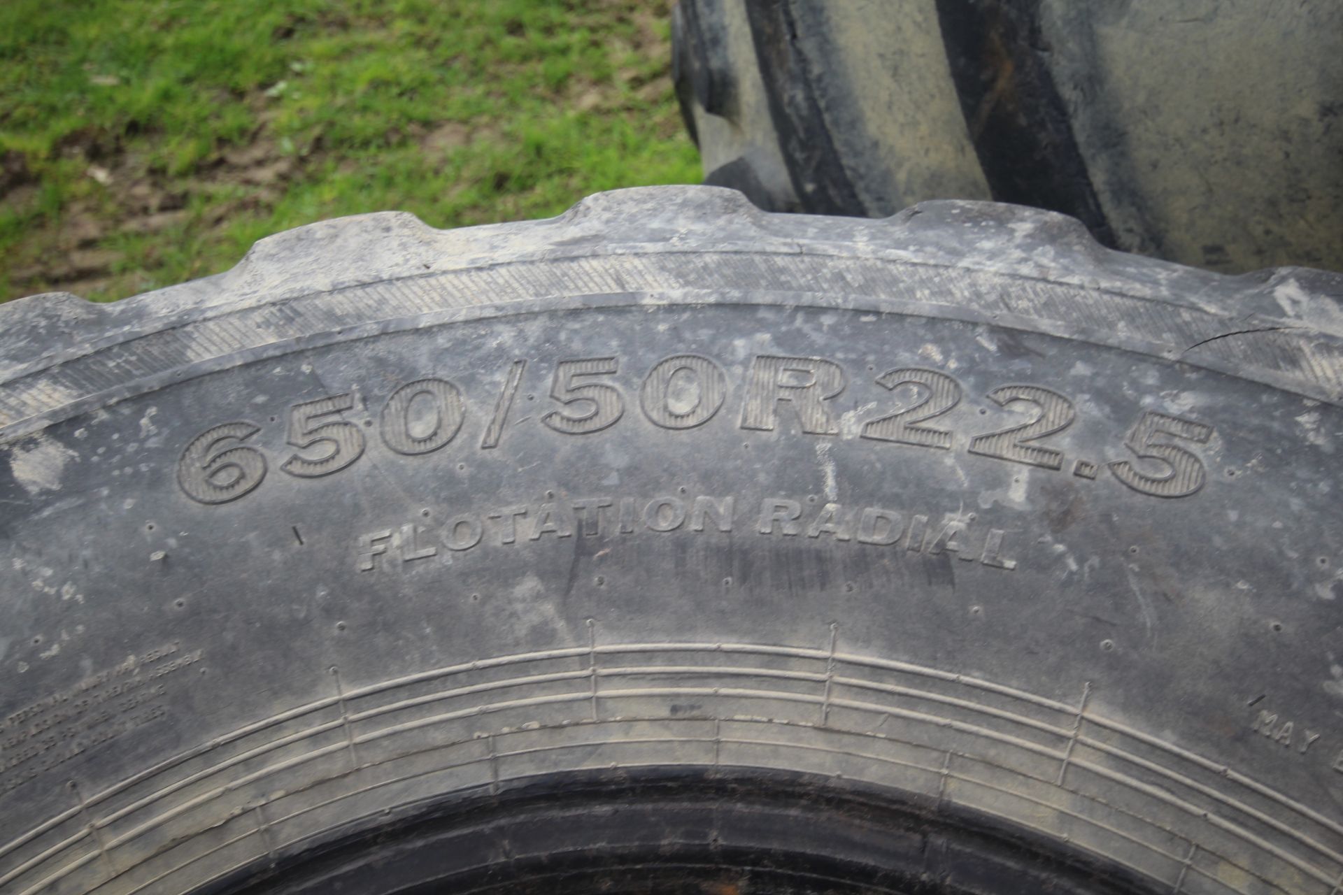 2x 650/50R22.5 trailer tyres. V - Image 4 of 4