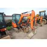 Hitachi Z-Axis 26U-5A CR 2.6T rubber track excavator. 2017. 2,722 hours. Serial number HCM