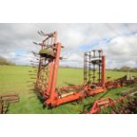 Large set of hydraulic folding spring tines. Owned from new. From a local Deceased estate.