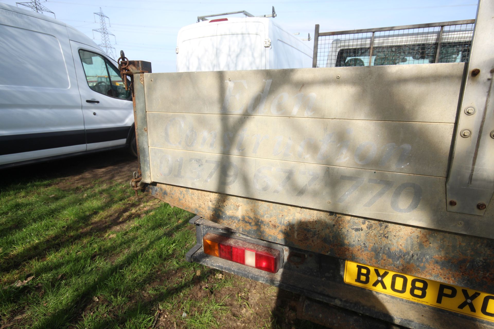 Ford Transit 2.4L diesel 3.5T drop side tipper. Registration BX08 PXC. Date of first registration - Bild 20 aus 59