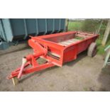 Massey Ferguson single axle muck spreader. V