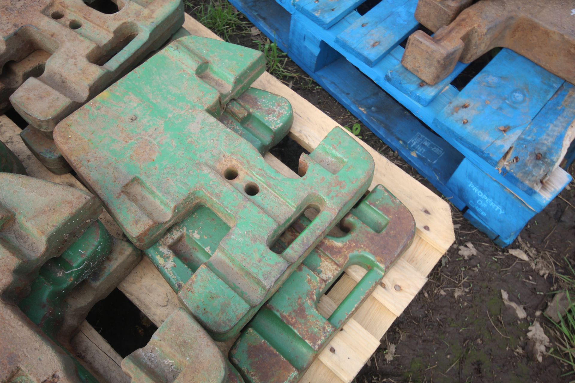 10x John Deere weights. - Image 3 of 5