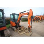 Hitachi Z-Axis 26U-5A 2.6T rubber track excavator. 2019. 2,120 hours. Serial number HCM
