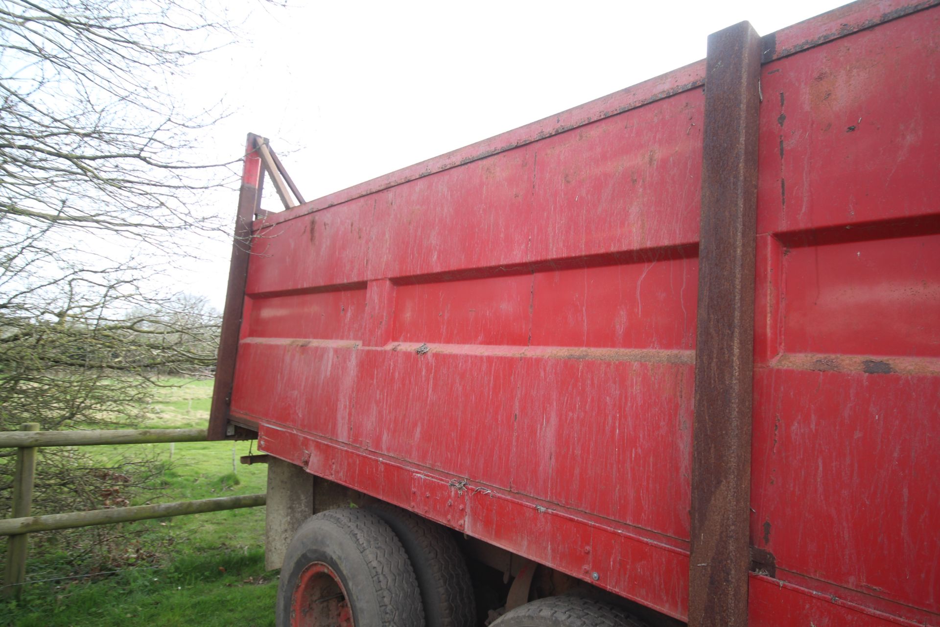 15T twin axle lorry conversion tipping trailer. V - Image 14 of 28