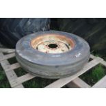 7.50-18 front wheel and tyre. V