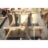 4x JCB excavator buckets. To include 17in, 23in, 17in and 6ft grading. For sale on behalf of the