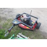 Logic LRM120 trailed mower for quad bike.