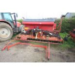 Maschio 4m power harrow. With packer. Piggybacked with Vicon LZ505 Suffolk coulter drill. 1995. With