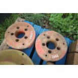 2x Lely wheel weights.