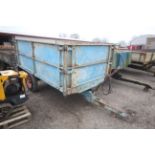 Harford 3T single axle tipping trailer.