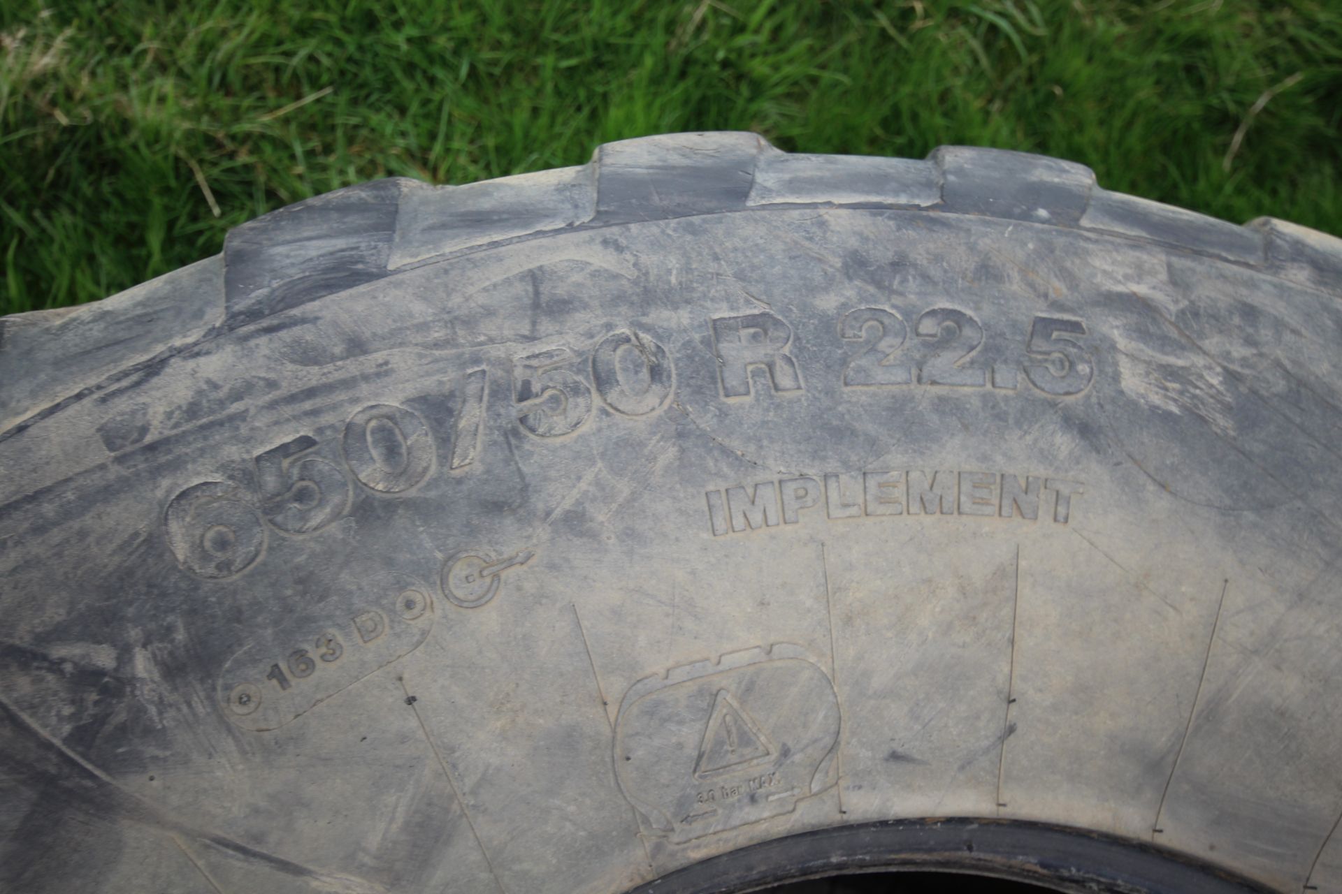 2x 650/50R22.5 trailer tyres. V - Image 4 of 4