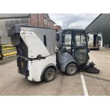 Hako Citymaster 600 compact pivot steer road sweeper. Registration NK15 KVU. Date of first