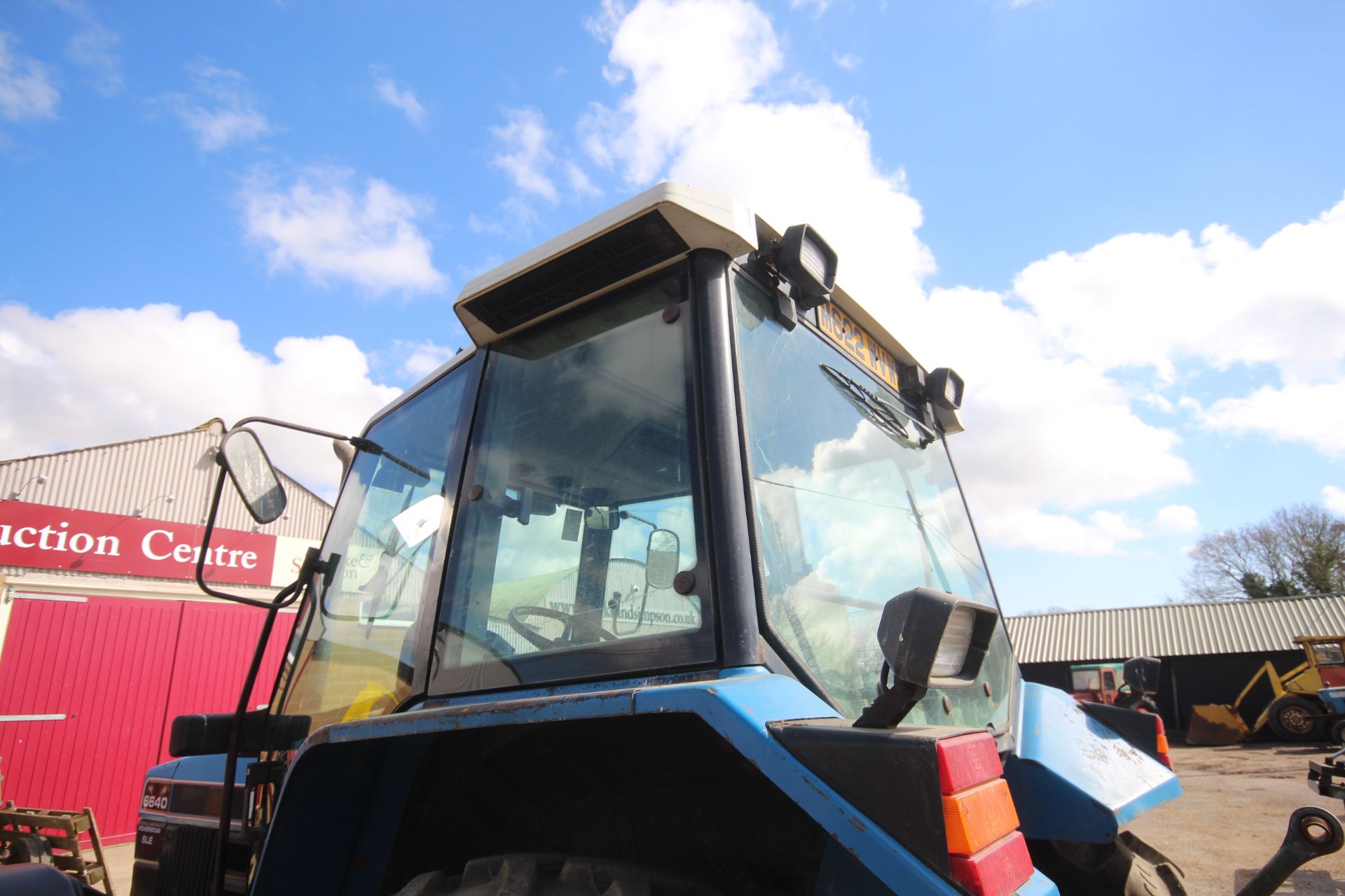 Ford 6640 Powerstar SLE 4WD tractor. Registration M622 WVW. Date of first registration 09/01/1995. - Image 17 of 67