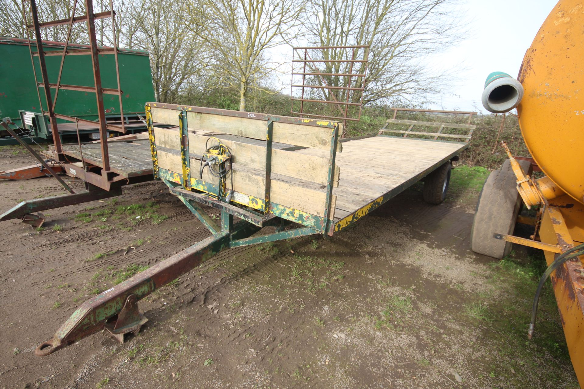 20ft single axle bale trailer. V