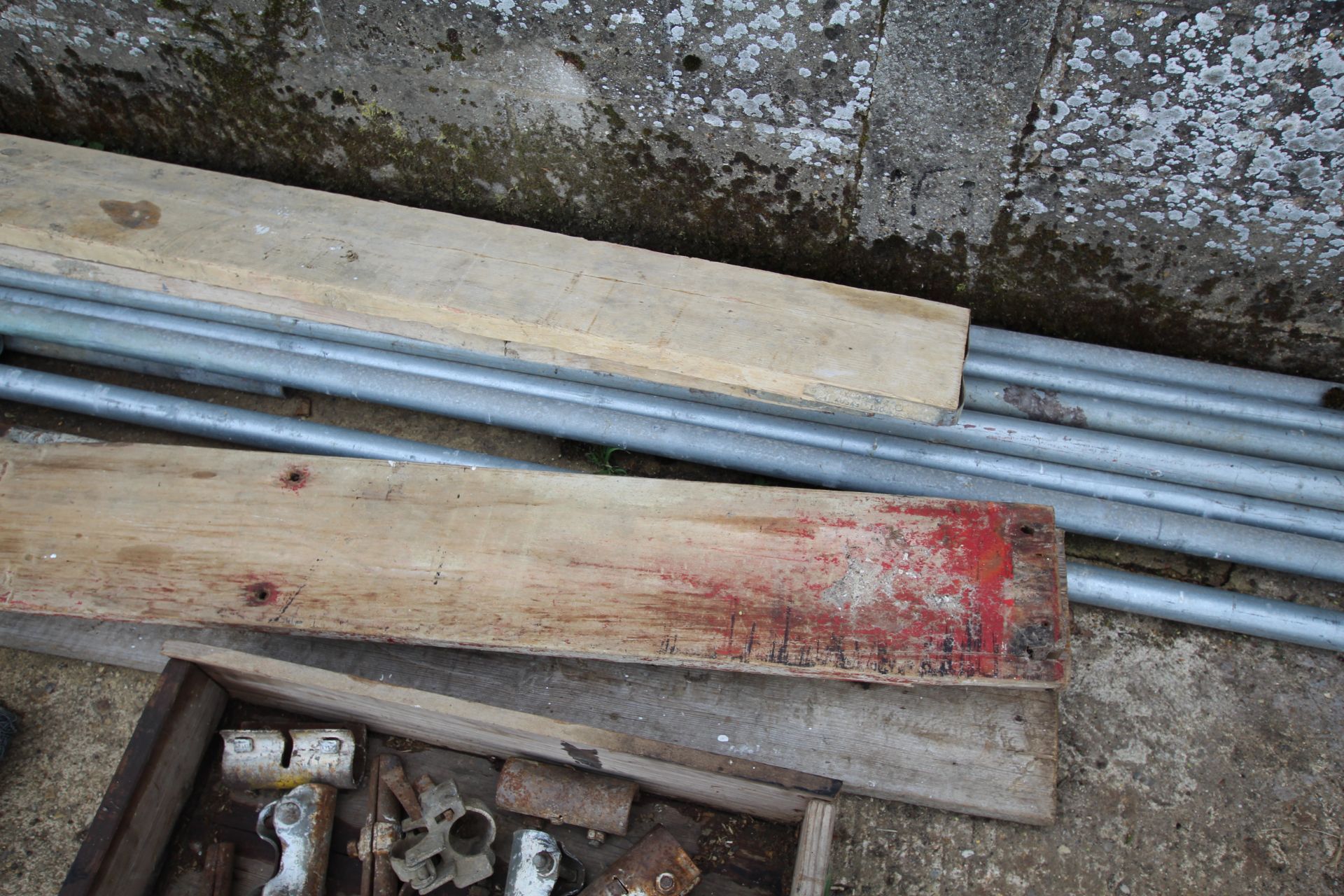 Various scaffolding, scaffold clamps and boards. - Image 4 of 7