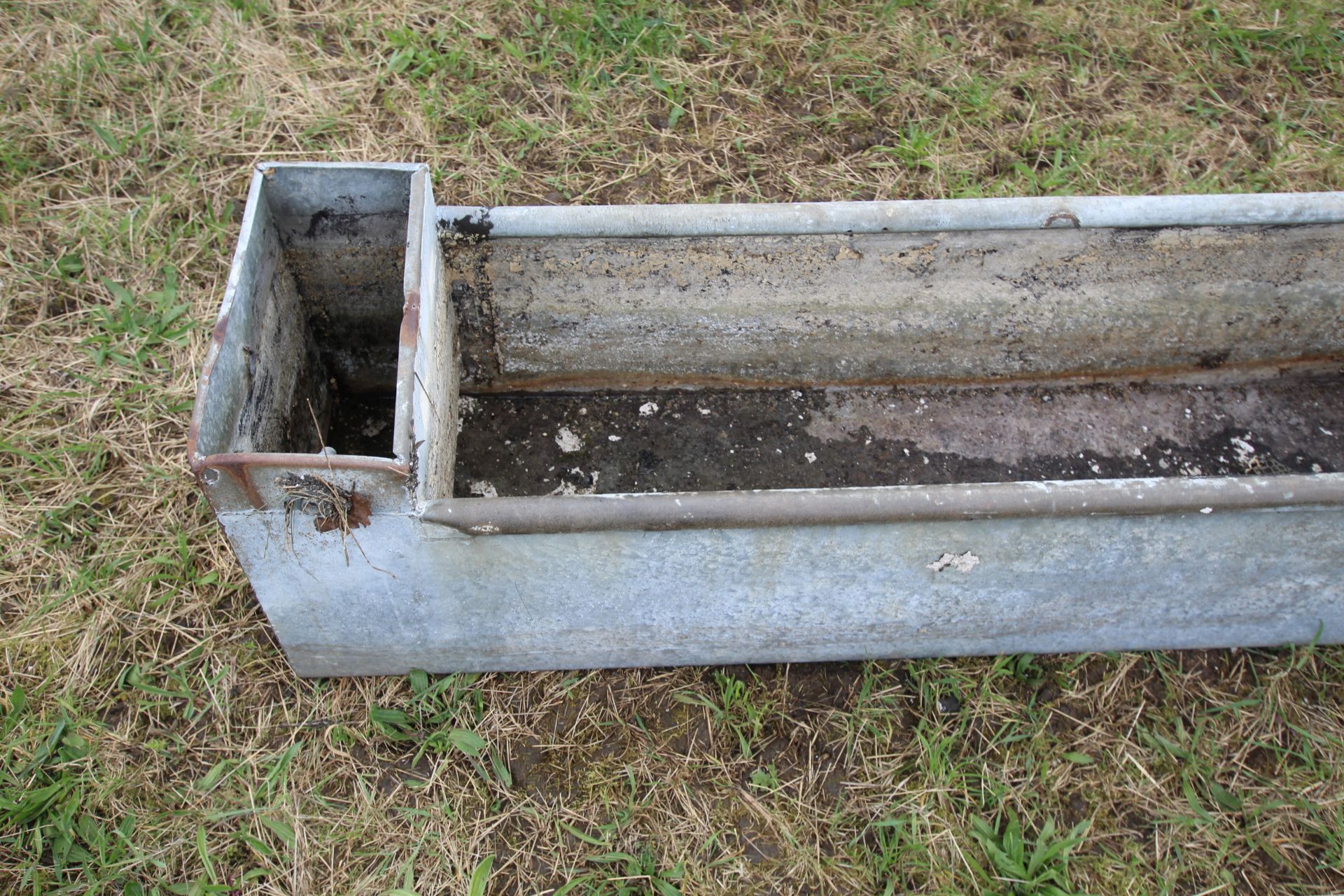 Galvanised water trough. - Image 2 of 4